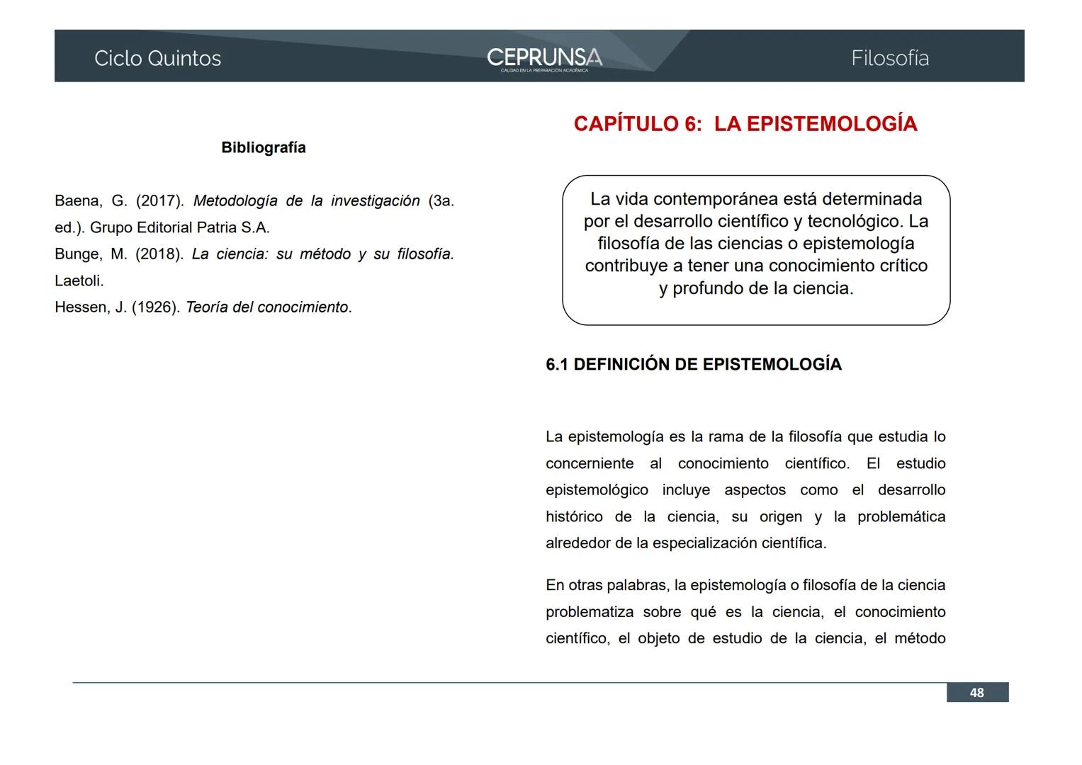 UNSA
UNIVERSIDAD NACIONAL DE SAN AGUSTIN DE AREQUIPA
CEPRUNSA
CALIDAD EN LA PREPARACIÓN ACADÉMICA
2026
CICLO QUINTOS
CURSO
FILOSOFÍA
BANCO D
