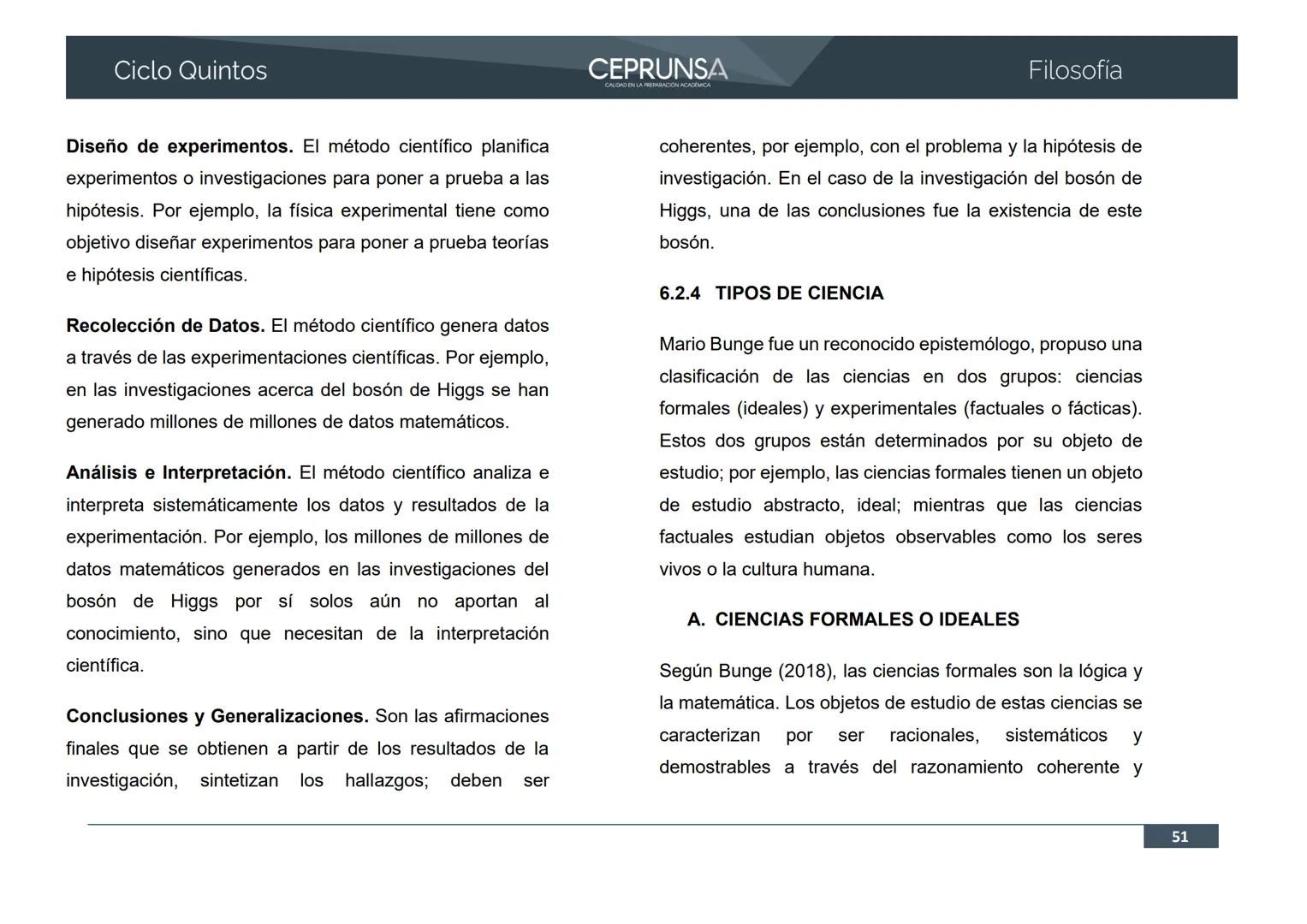 UNSA
UNIVERSIDAD NACIONAL DE SAN AGUSTIN DE AREQUIPA
CEPRUNSA
CALIDAD EN LA PREPARACIÓN ACADÉMICA
2026
CICLO QUINTOS
CURSO
FILOSOFÍA
BANCO D