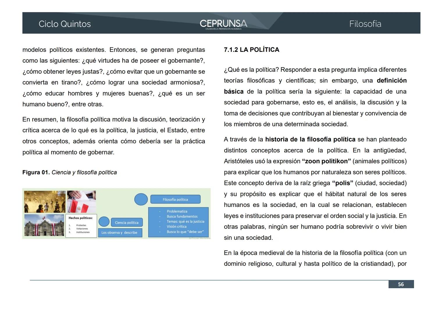 UNSA
UNIVERSIDAD NACIONAL DE SAN AGUSTIN DE AREQUIPA
CEPRUNSA
CALIDAD EN LA PREPARACIÓN ACADÉMICA
2026
CICLO QUINTOS
CURSO
FILOSOFÍA
BANCO D
