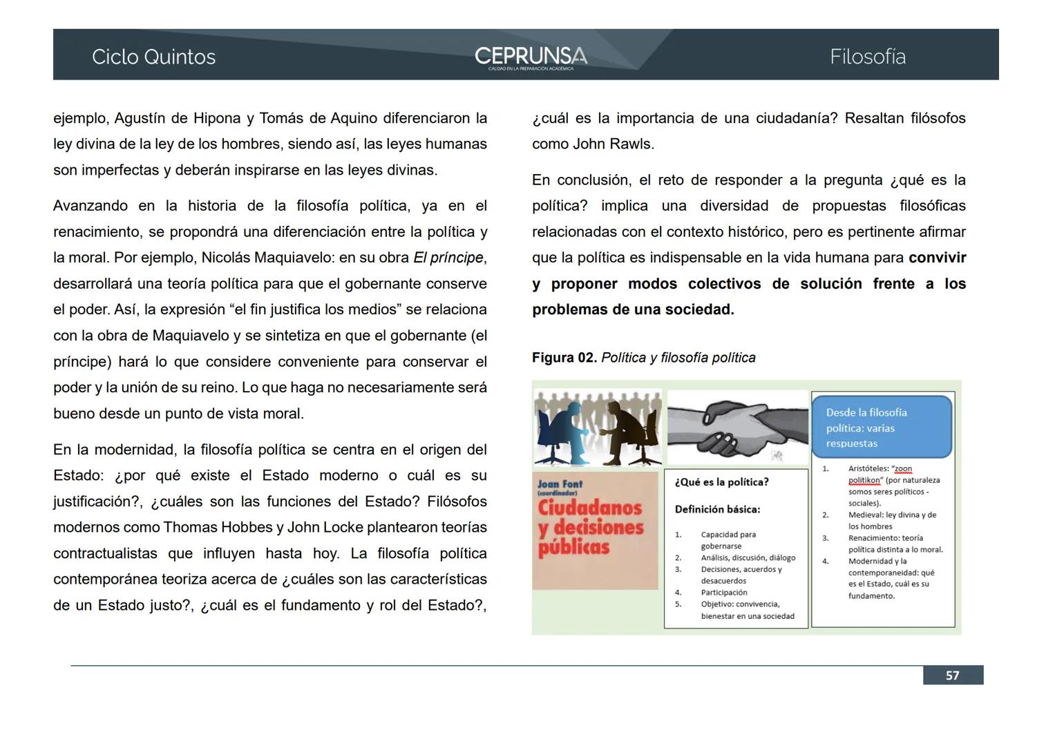 UNSA
UNIVERSIDAD NACIONAL DE SAN AGUSTIN DE AREQUIPA
CEPRUNSA
CALIDAD EN LA PREPARACIÓN ACADÉMICA
2026
CICLO QUINTOS
CURSO
FILOSOFÍA
BANCO D