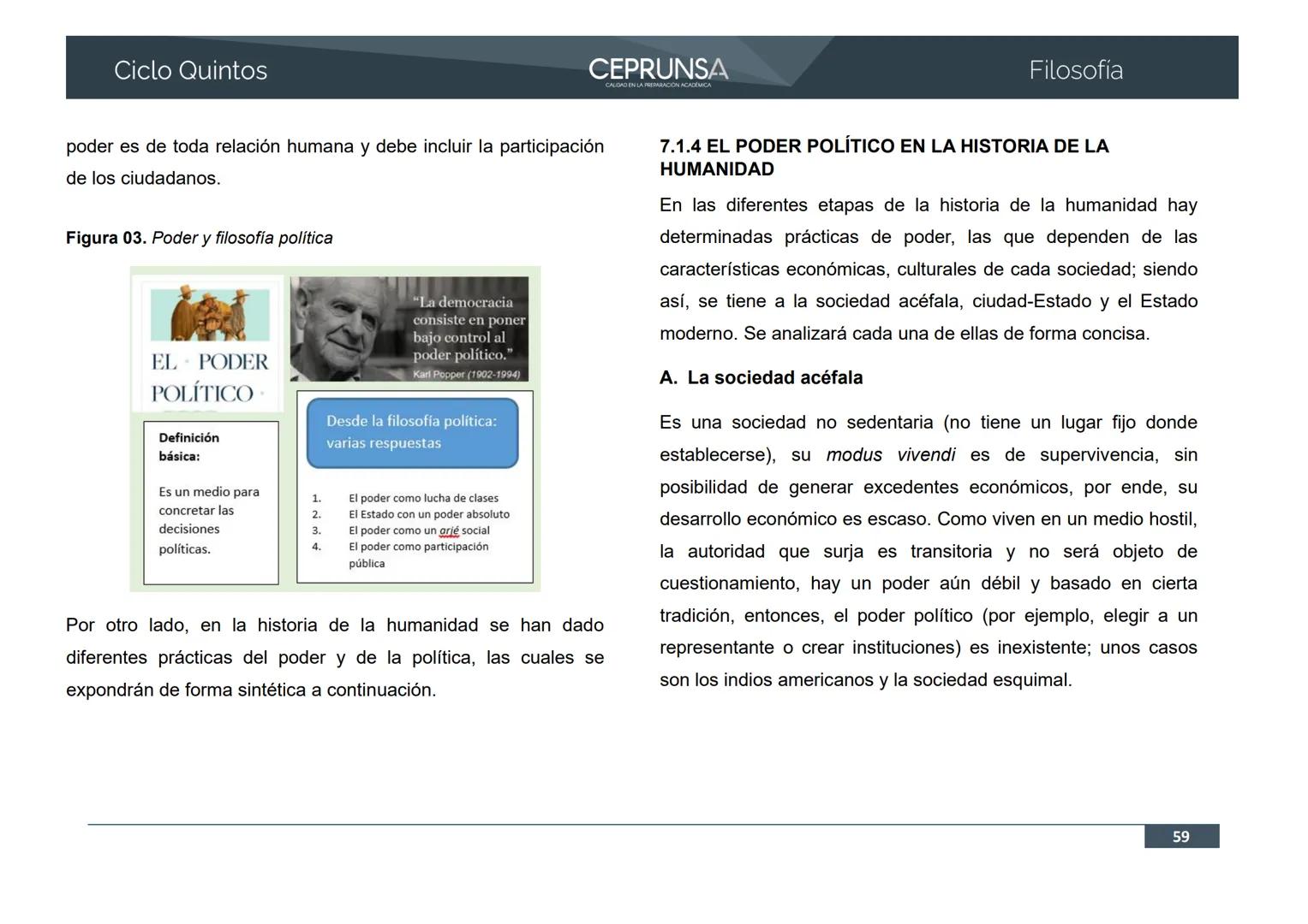 UNSA
UNIVERSIDAD NACIONAL DE SAN AGUSTIN DE AREQUIPA
CEPRUNSA
CALIDAD EN LA PREPARACIÓN ACADÉMICA
2026
CICLO QUINTOS
CURSO
FILOSOFÍA
BANCO D