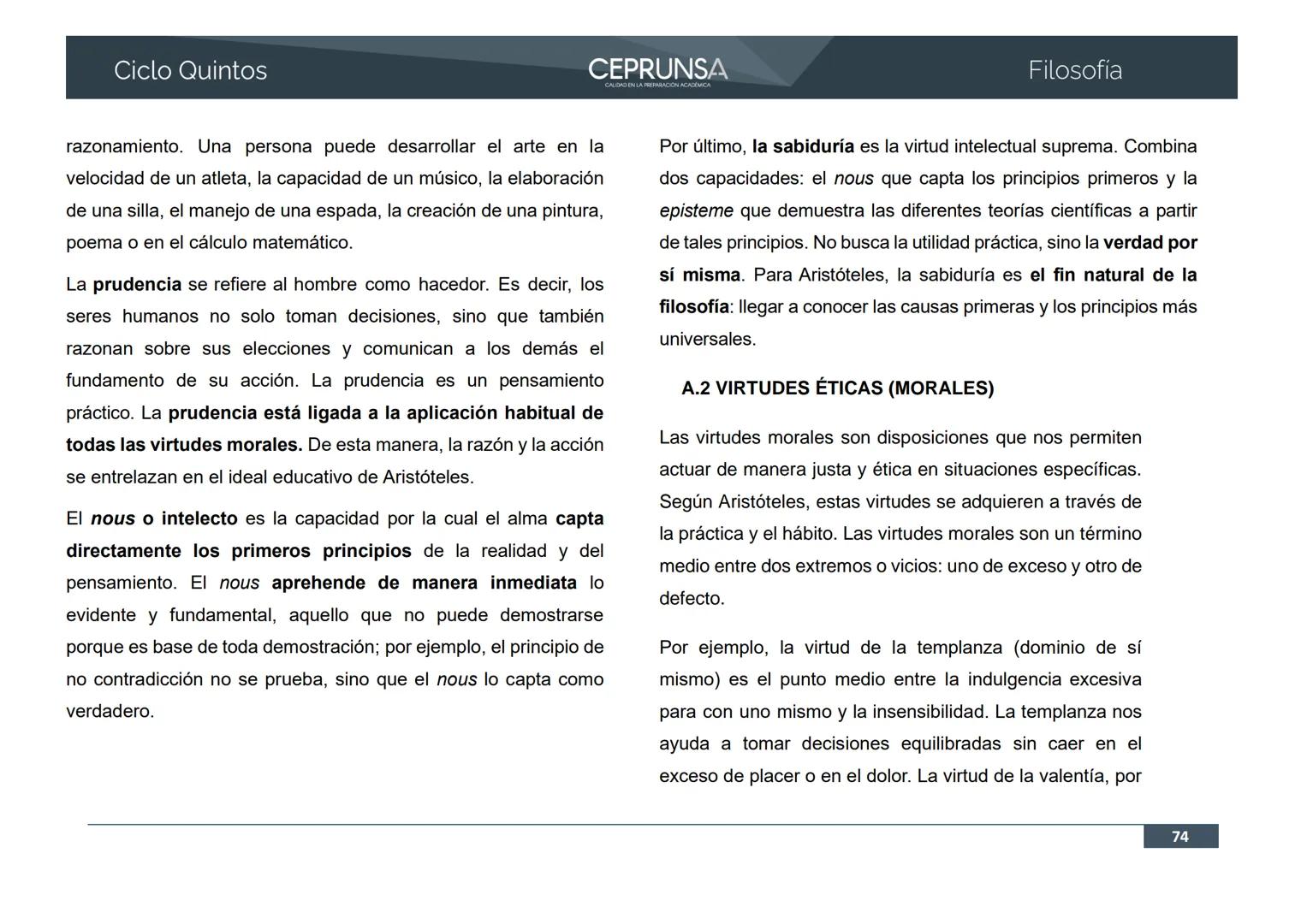 UNSA
UNIVERSIDAD NACIONAL DE SAN AGUSTIN DE AREQUIPA
CEPRUNSA
CALIDAD EN LA PREPARACIÓN ACADÉMICA
2026
CICLO QUINTOS
CURSO
FILOSOFÍA
BANCO D