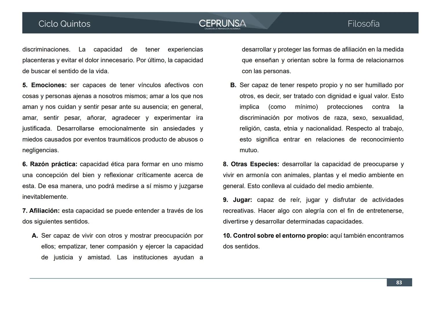 UNSA
UNIVERSIDAD NACIONAL DE SAN AGUSTIN DE AREQUIPA
CEPRUNSA
CALIDAD EN LA PREPARACIÓN ACADÉMICA
2026
CICLO QUINTOS
CURSO
FILOSOFÍA
BANCO D