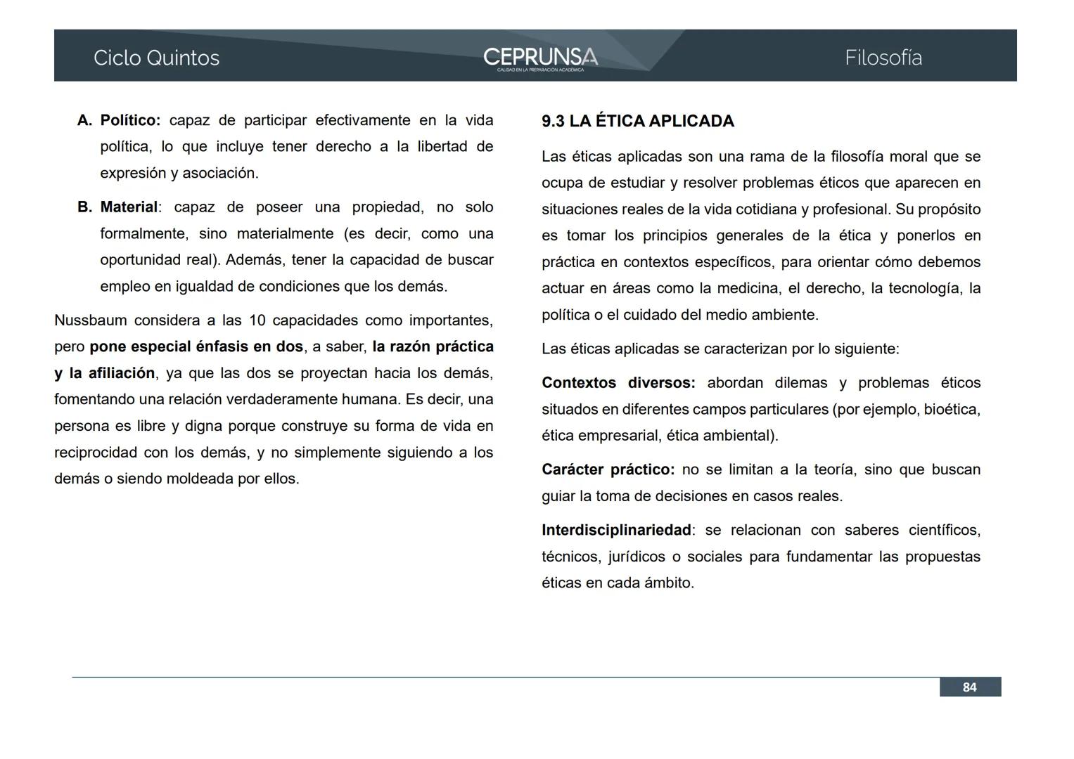 UNSA
UNIVERSIDAD NACIONAL DE SAN AGUSTIN DE AREQUIPA
CEPRUNSA
CALIDAD EN LA PREPARACIÓN ACADÉMICA
2026
CICLO QUINTOS
CURSO
FILOSOFÍA
BANCO D