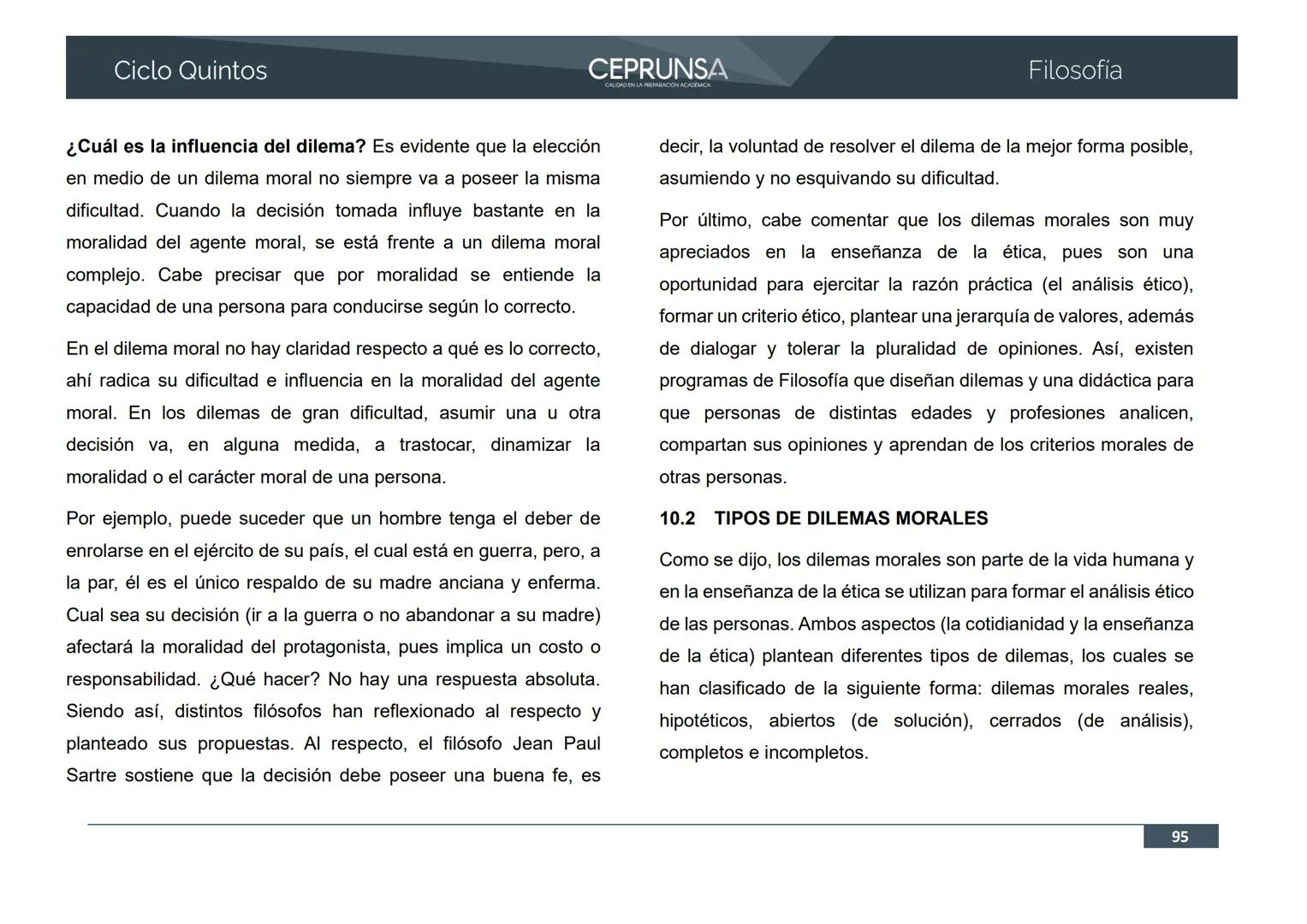UNSA
UNIVERSIDAD NACIONAL DE SAN AGUSTIN DE AREQUIPA
CEPRUNSA
CALIDAD EN LA PREPARACIÓN ACADÉMICA
2026
CICLO QUINTOS
CURSO
FILOSOFÍA
BANCO D