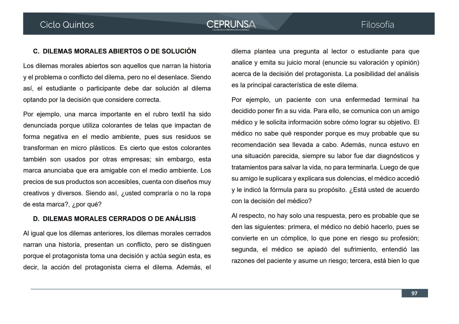 UNSA
UNIVERSIDAD NACIONAL DE SAN AGUSTIN DE AREQUIPA
CEPRUNSA
CALIDAD EN LA PREPARACIÓN ACADÉMICA
2026
CICLO QUINTOS
CURSO
FILOSOFÍA
BANCO D