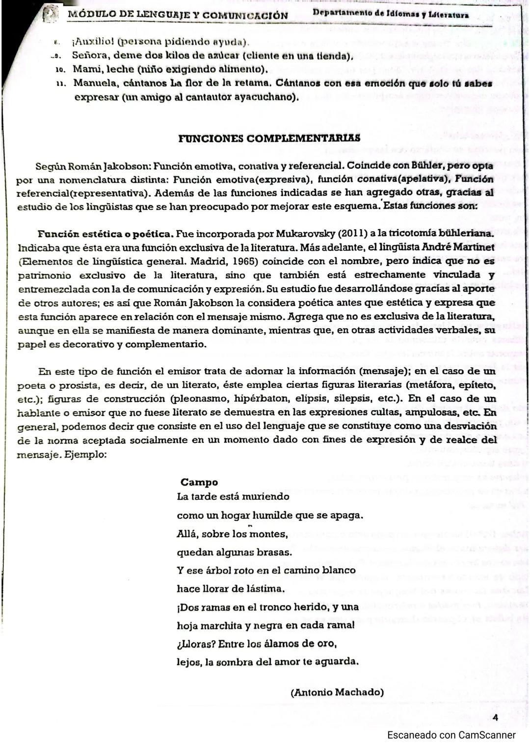 # MÓDULO DE LENGUAJE Y COMUNICACIÓN
Departamento de Idiomas y literatura
4. Procesamiento de la información
a) Lee y analiza la información