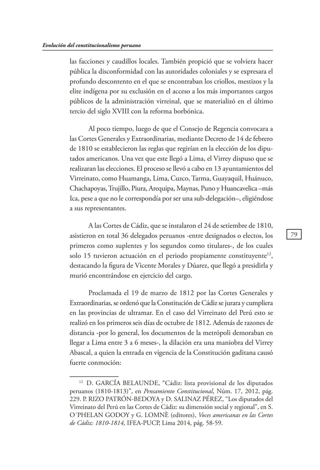 REVISTA PERUANA
DE DERECHO CONSTITUCIONAL
HISTORIA CONSTITUCIONAL
CENTRO DE ESTUDIOS CONSTITUCIONALES
TRIBUNAL CONSTITUCIONAL DEL PERÚ M