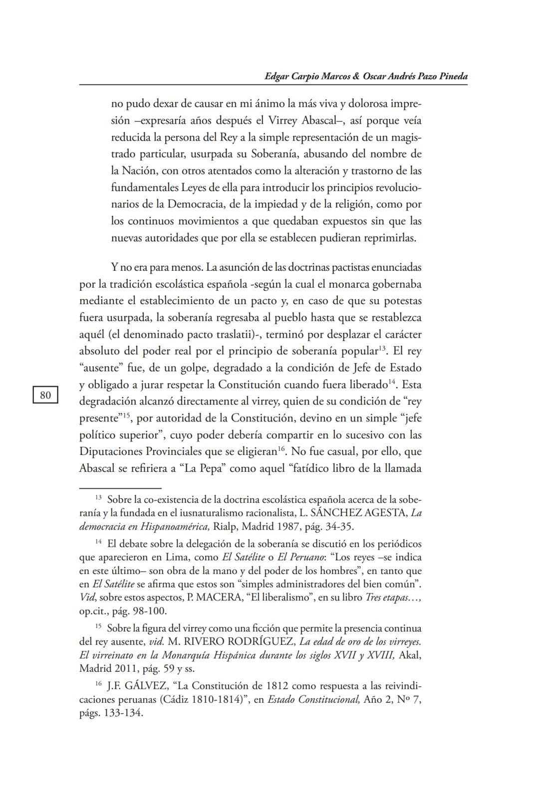 REVISTA PERUANA
DE DERECHO CONSTITUCIONAL
HISTORIA CONSTITUCIONAL
CENTRO DE ESTUDIOS CONSTITUCIONALES
TRIBUNAL CONSTITUCIONAL DEL PERÚ M