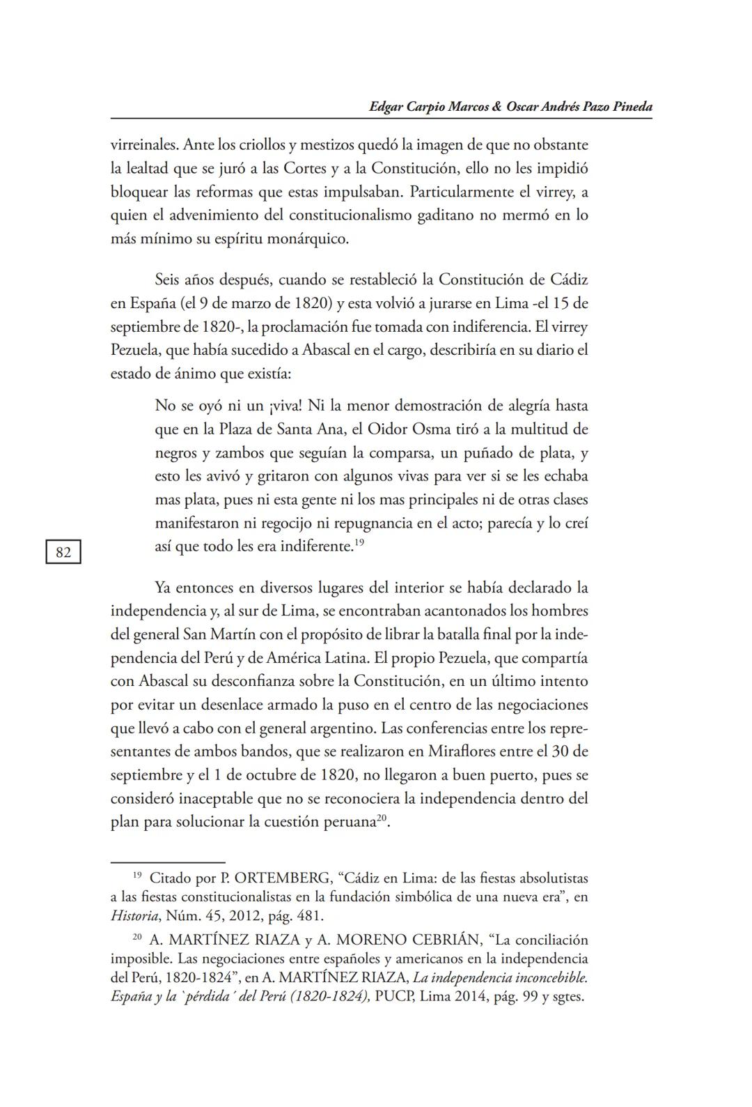 REVISTA PERUANA
DE DERECHO CONSTITUCIONAL
HISTORIA CONSTITUCIONAL
CENTRO DE ESTUDIOS CONSTITUCIONALES
TRIBUNAL CONSTITUCIONAL DEL PERÚ M
