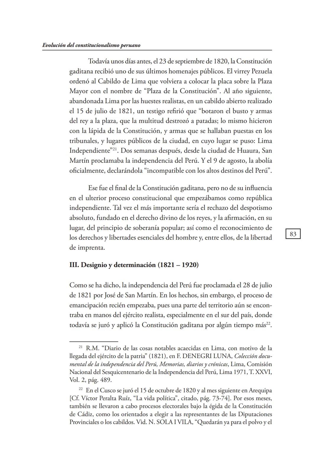 REVISTA PERUANA
DE DERECHO CONSTITUCIONAL
HISTORIA CONSTITUCIONAL
CENTRO DE ESTUDIOS CONSTITUCIONALES
TRIBUNAL CONSTITUCIONAL DEL PERÚ M
