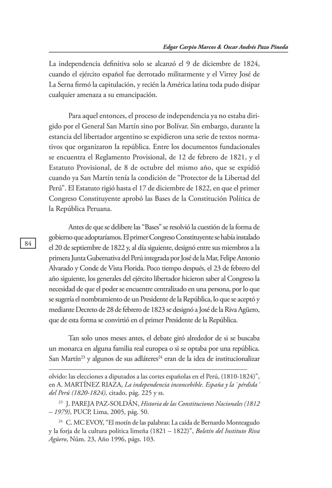 REVISTA PERUANA
DE DERECHO CONSTITUCIONAL
HISTORIA CONSTITUCIONAL
CENTRO DE ESTUDIOS CONSTITUCIONALES
TRIBUNAL CONSTITUCIONAL DEL PERÚ M
