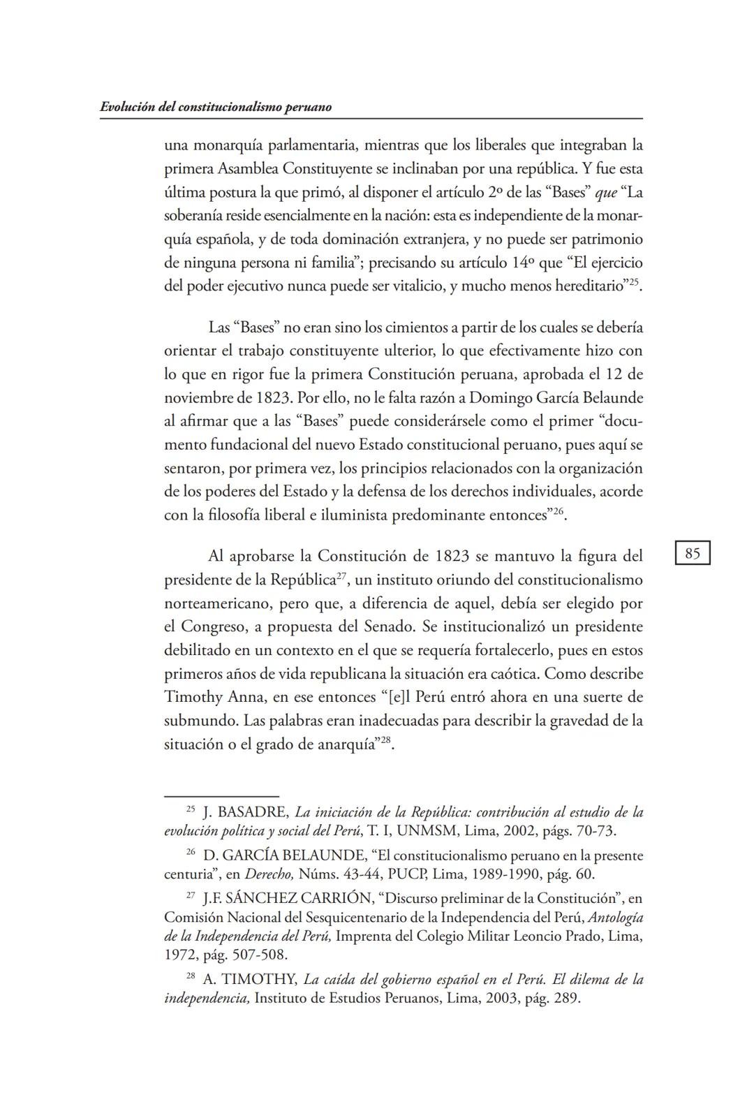 REVISTA PERUANA
DE DERECHO CONSTITUCIONAL
HISTORIA CONSTITUCIONAL
CENTRO DE ESTUDIOS CONSTITUCIONALES
TRIBUNAL CONSTITUCIONAL DEL PERÚ M