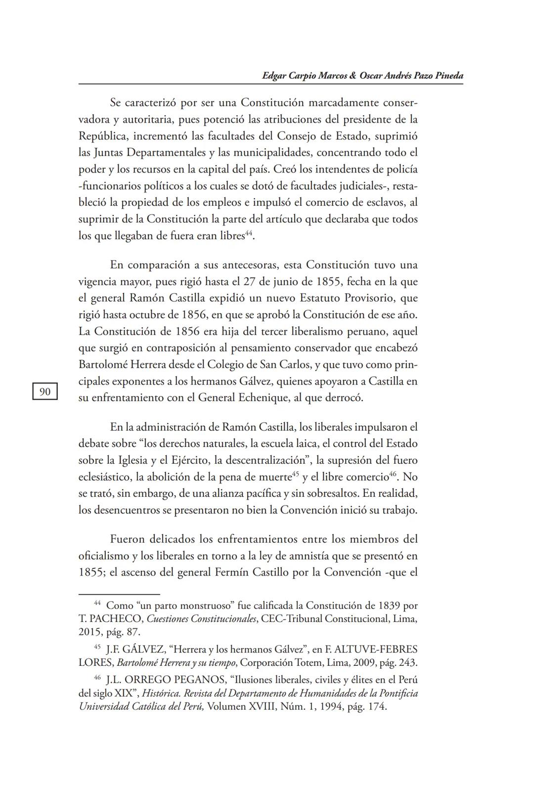 REVISTA PERUANA
DE DERECHO CONSTITUCIONAL
HISTORIA CONSTITUCIONAL
CENTRO DE ESTUDIOS CONSTITUCIONALES
TRIBUNAL CONSTITUCIONAL DEL PERÚ M