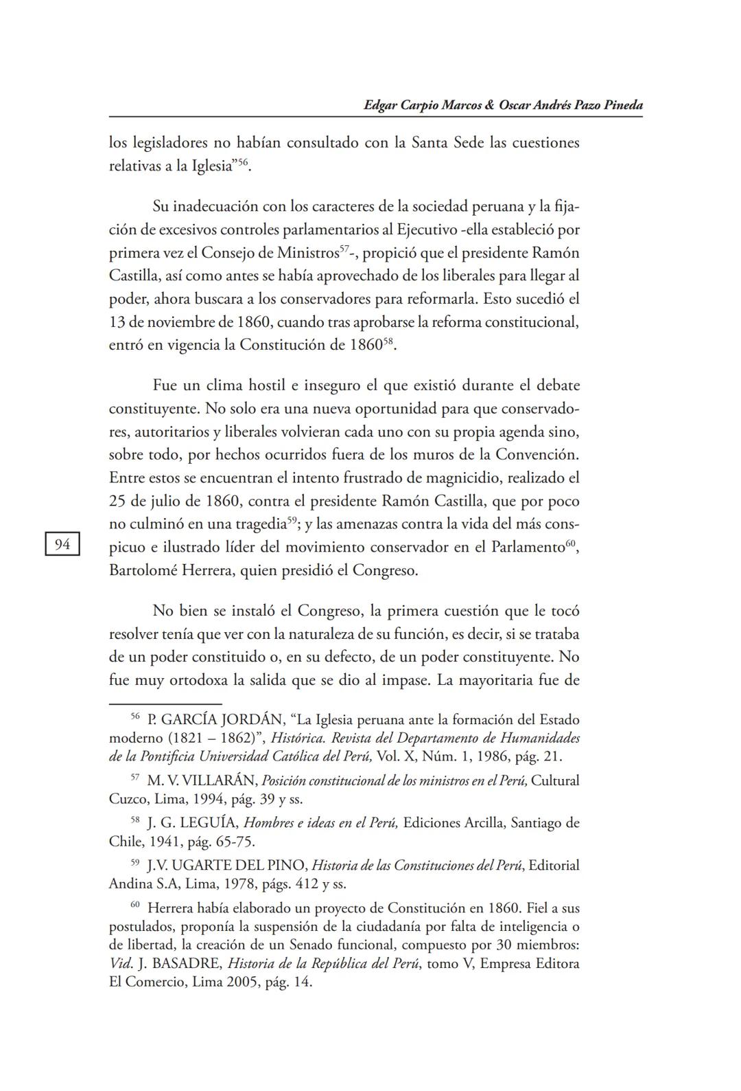 REVISTA PERUANA
DE DERECHO CONSTITUCIONAL
HISTORIA CONSTITUCIONAL
CENTRO DE ESTUDIOS CONSTITUCIONALES
TRIBUNAL CONSTITUCIONAL DEL PERÚ M