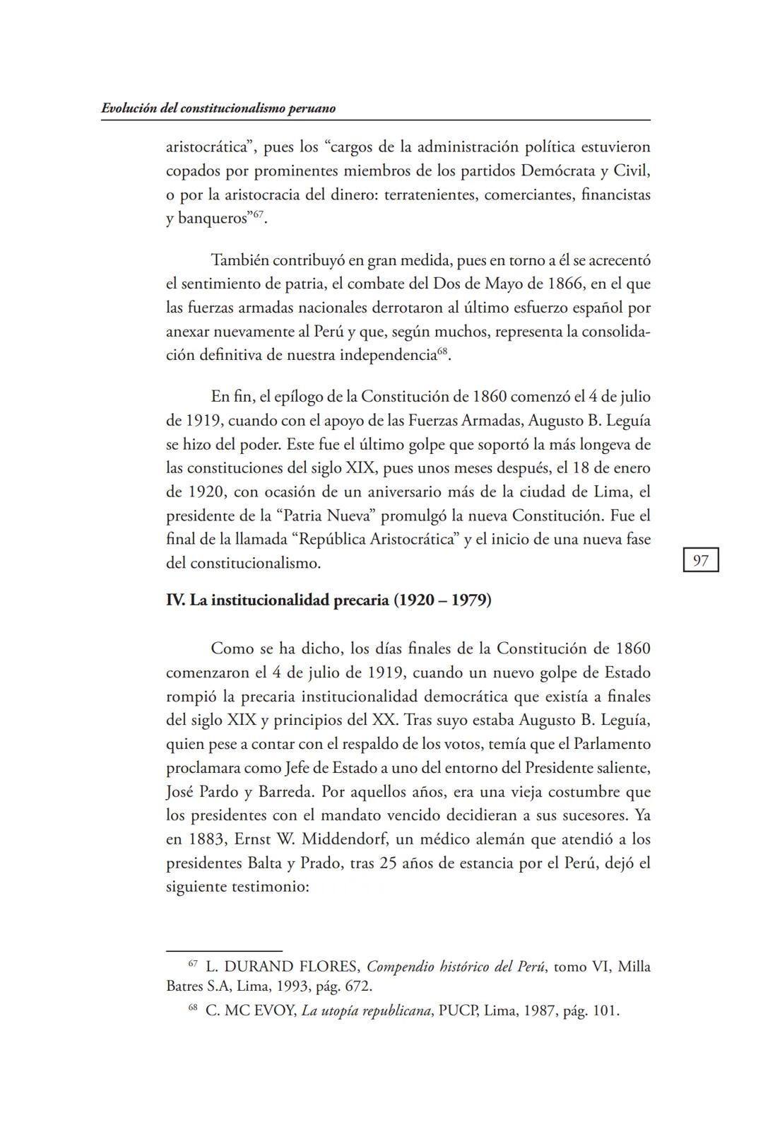 REVISTA PERUANA
DE DERECHO CONSTITUCIONAL
HISTORIA CONSTITUCIONAL
CENTRO DE ESTUDIOS CONSTITUCIONALES
TRIBUNAL CONSTITUCIONAL DEL PERÚ M