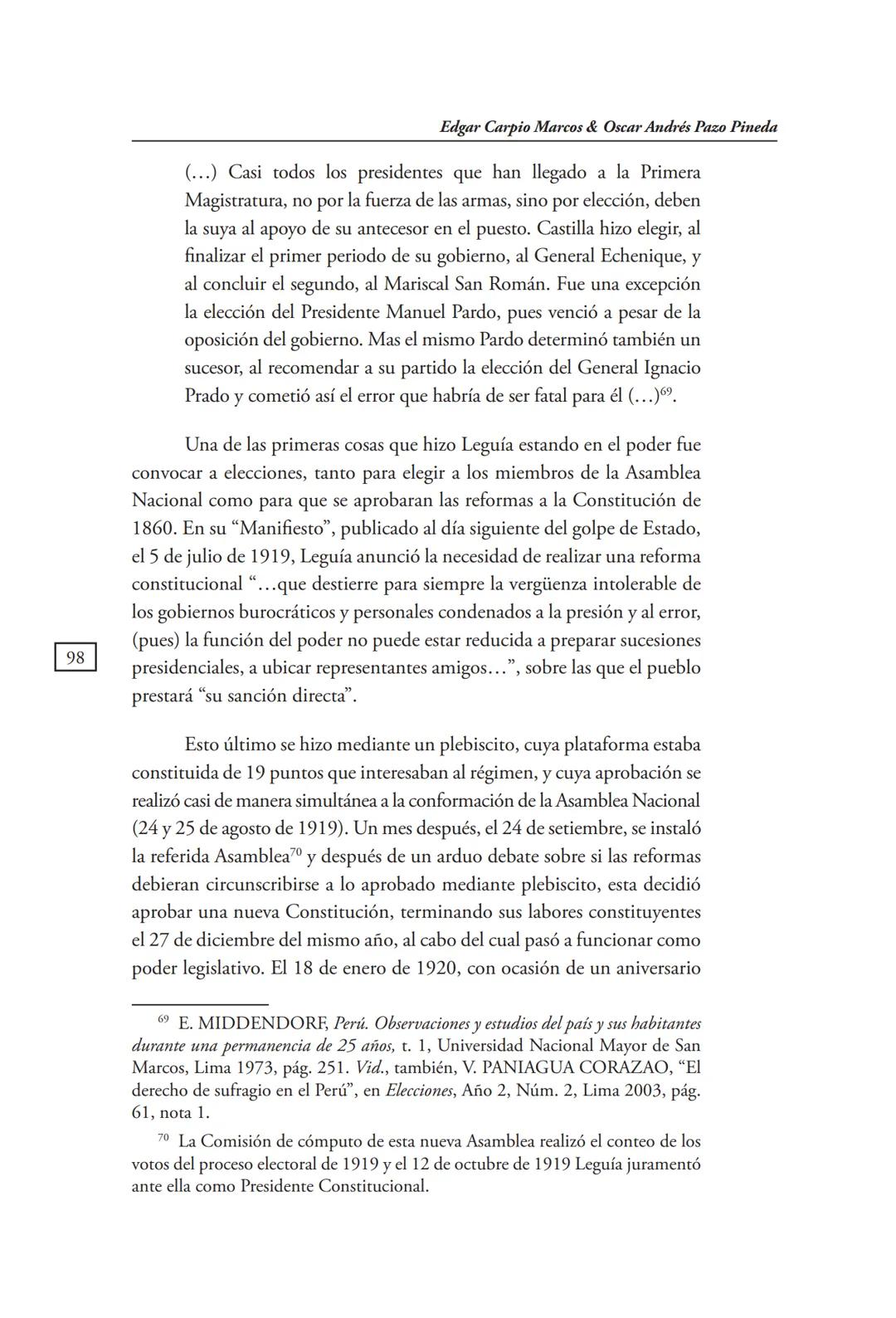 REVISTA PERUANA
DE DERECHO CONSTITUCIONAL
HISTORIA CONSTITUCIONAL
CENTRO DE ESTUDIOS CONSTITUCIONALES
TRIBUNAL CONSTITUCIONAL DEL PERÚ M