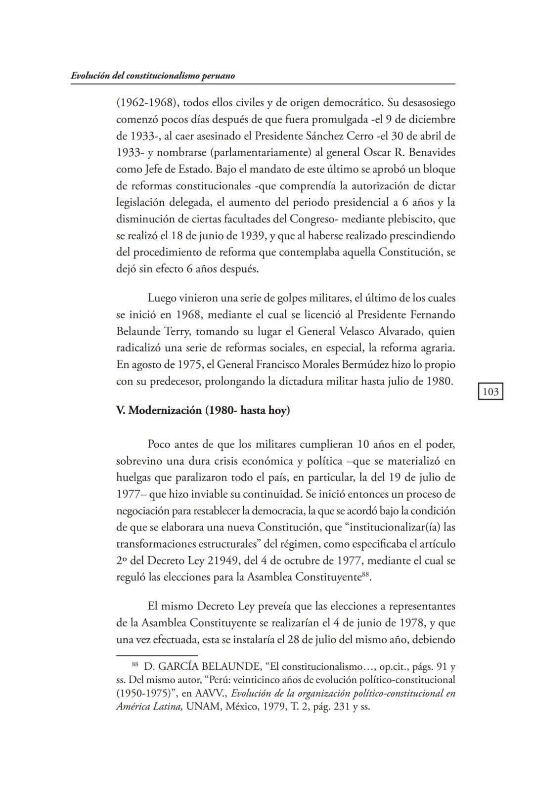 REVISTA PERUANA
DE DERECHO CONSTITUCIONAL
HISTORIA CONSTITUCIONAL
CENTRO DE ESTUDIOS CONSTITUCIONALES
TRIBUNAL CONSTITUCIONAL DEL PERÚ M