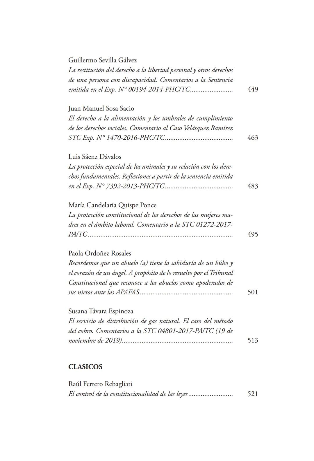 REVISTA PERUANA
DE DERECHO CONSTITUCIONAL
HISTORIA CONSTITUCIONAL
CENTRO DE ESTUDIOS CONSTITUCIONALES
TRIBUNAL CONSTITUCIONAL DEL PERÚ M