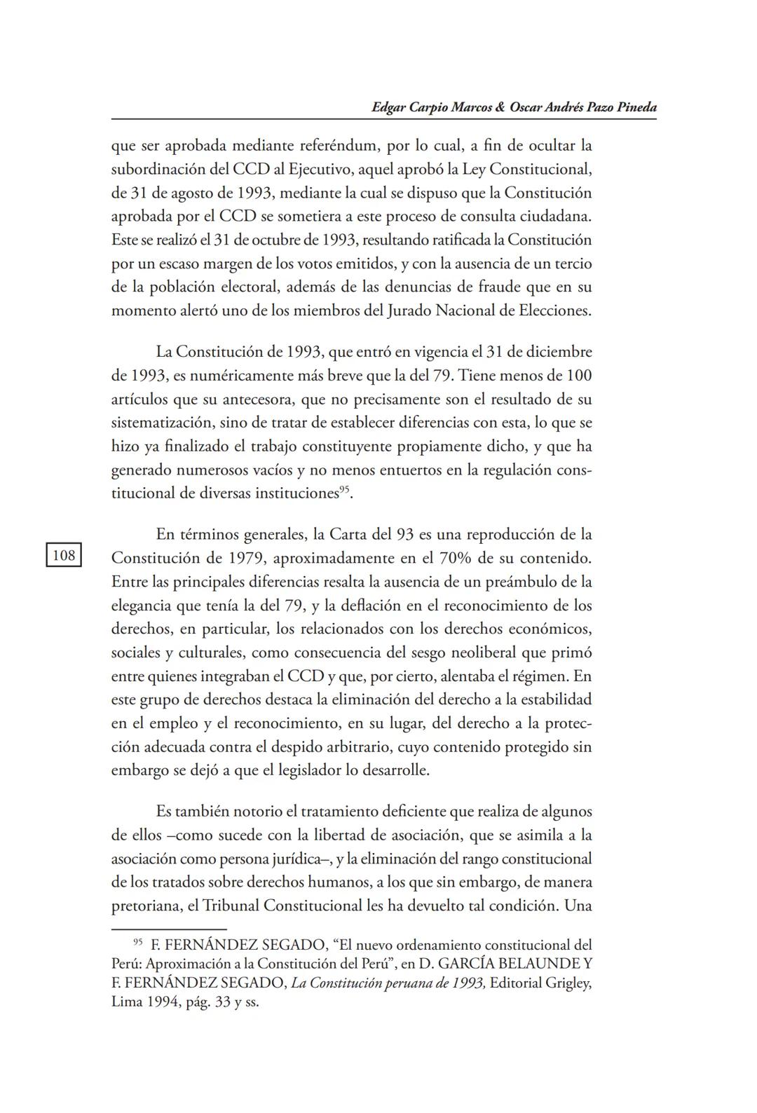 REVISTA PERUANA
DE DERECHO CONSTITUCIONAL
HISTORIA CONSTITUCIONAL
CENTRO DE ESTUDIOS CONSTITUCIONALES
TRIBUNAL CONSTITUCIONAL DEL PERÚ M