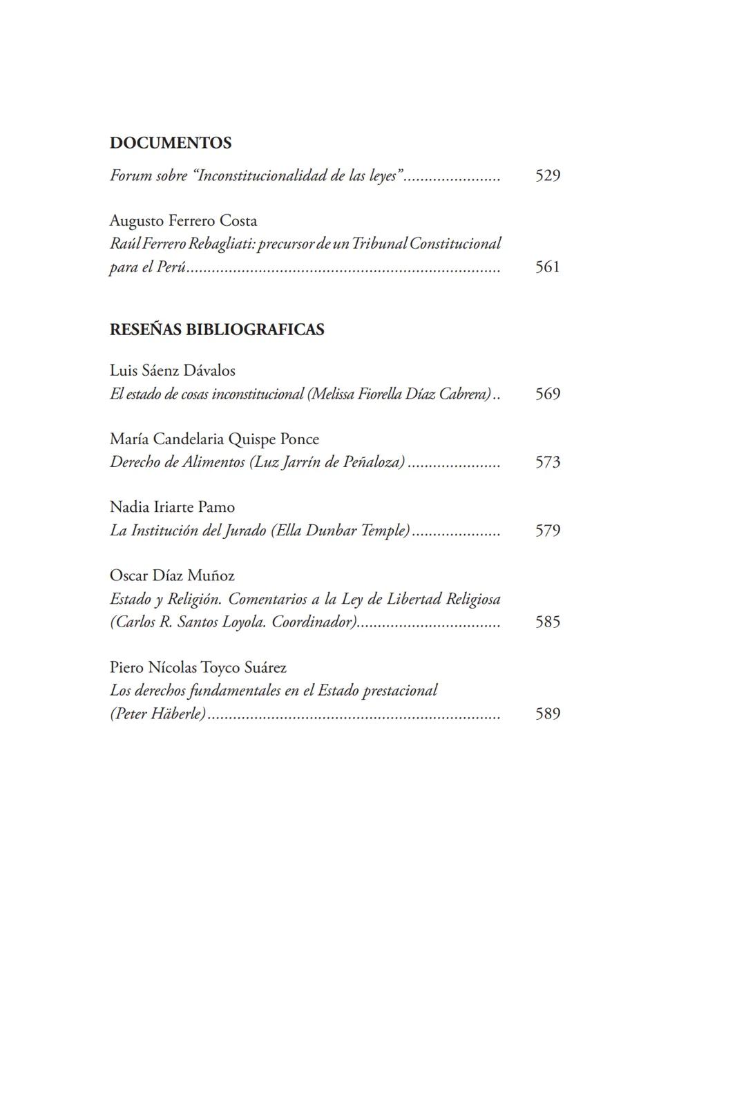 REVISTA PERUANA
DE DERECHO CONSTITUCIONAL
HISTORIA CONSTITUCIONAL
CENTRO DE ESTUDIOS CONSTITUCIONALES
TRIBUNAL CONSTITUCIONAL DEL PERÚ M