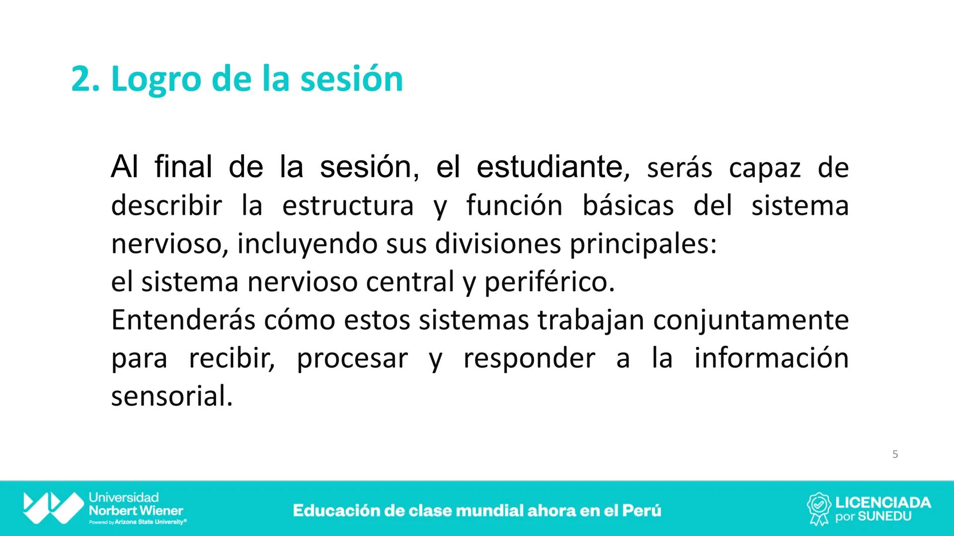 Universidad
Norbert Wiener
Powered by Arizona State University®
VERY GOOD
QS
¡Bienvenidos!
UNIDAD III - Fundamentos Integrados del Siste