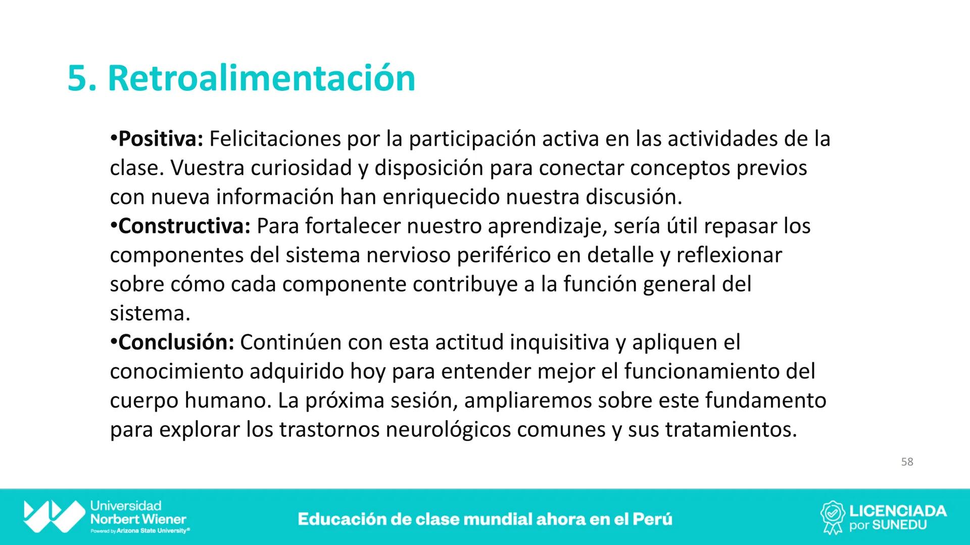 Universidad
Norbert Wiener
Powered by Arizona State University®
VERY GOOD
QS
¡Bienvenidos!
UNIDAD III - Fundamentos Integrados del Siste
