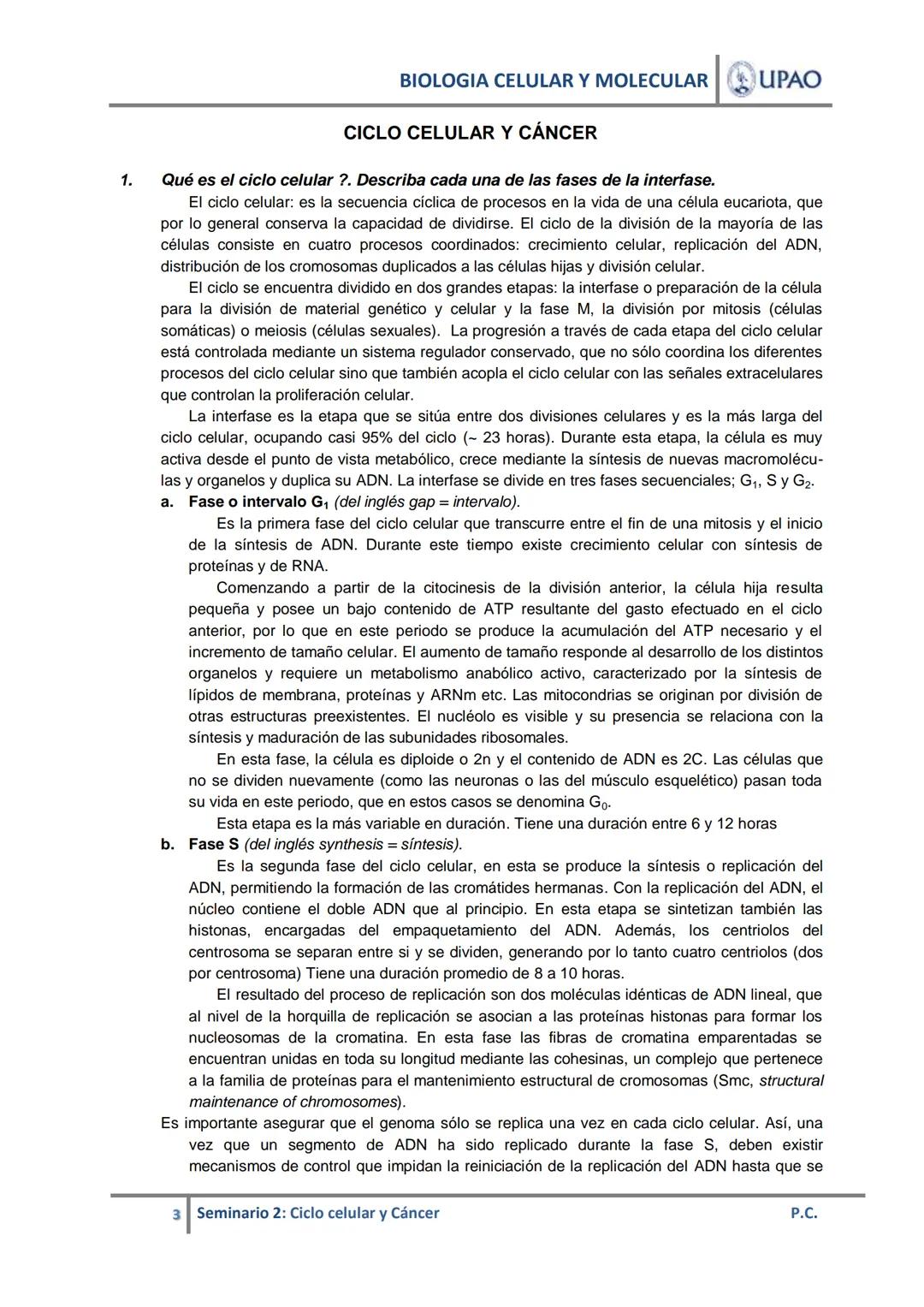 BIOLOGIA CELULAR Y MOLECULAR UPAO
UNIVERSIDAD PRIVADA ANTENOR ORREGO
UPAO DEPARTAMENTO ACADÉMICO DE CIENCIAS
# BIOLOGÍA CELULAR Y MOLECULAR