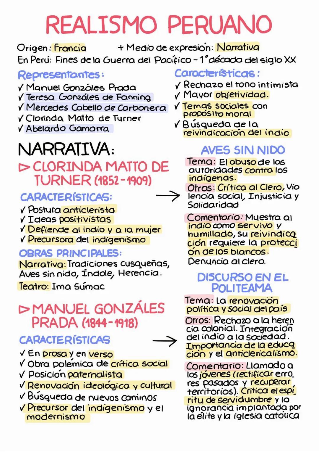 # ROMANTICISMO
Contexto: (fines de 1840)
✓ Ramón Castilla en el poder
✓ Mayor estabilidad política
Autores y Obras:
✓ Modesto desarroll