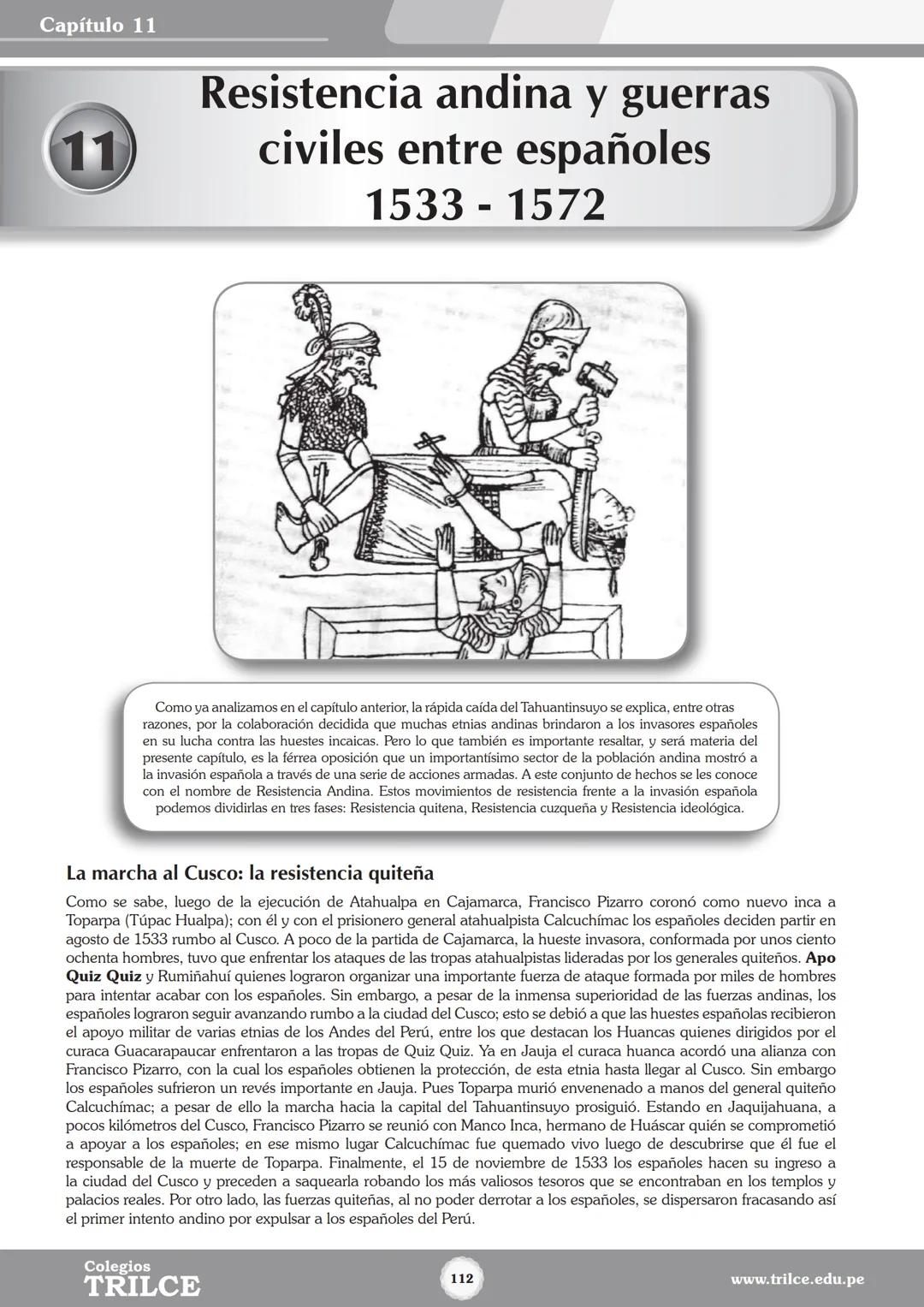 Colegios
# TRILCE
5.º San Marcos
Historia del Perú # Índice
I Bimestre
Capítulo 1
Primeros Pobladores Americanos
5
Capítulo 2
Poblamient