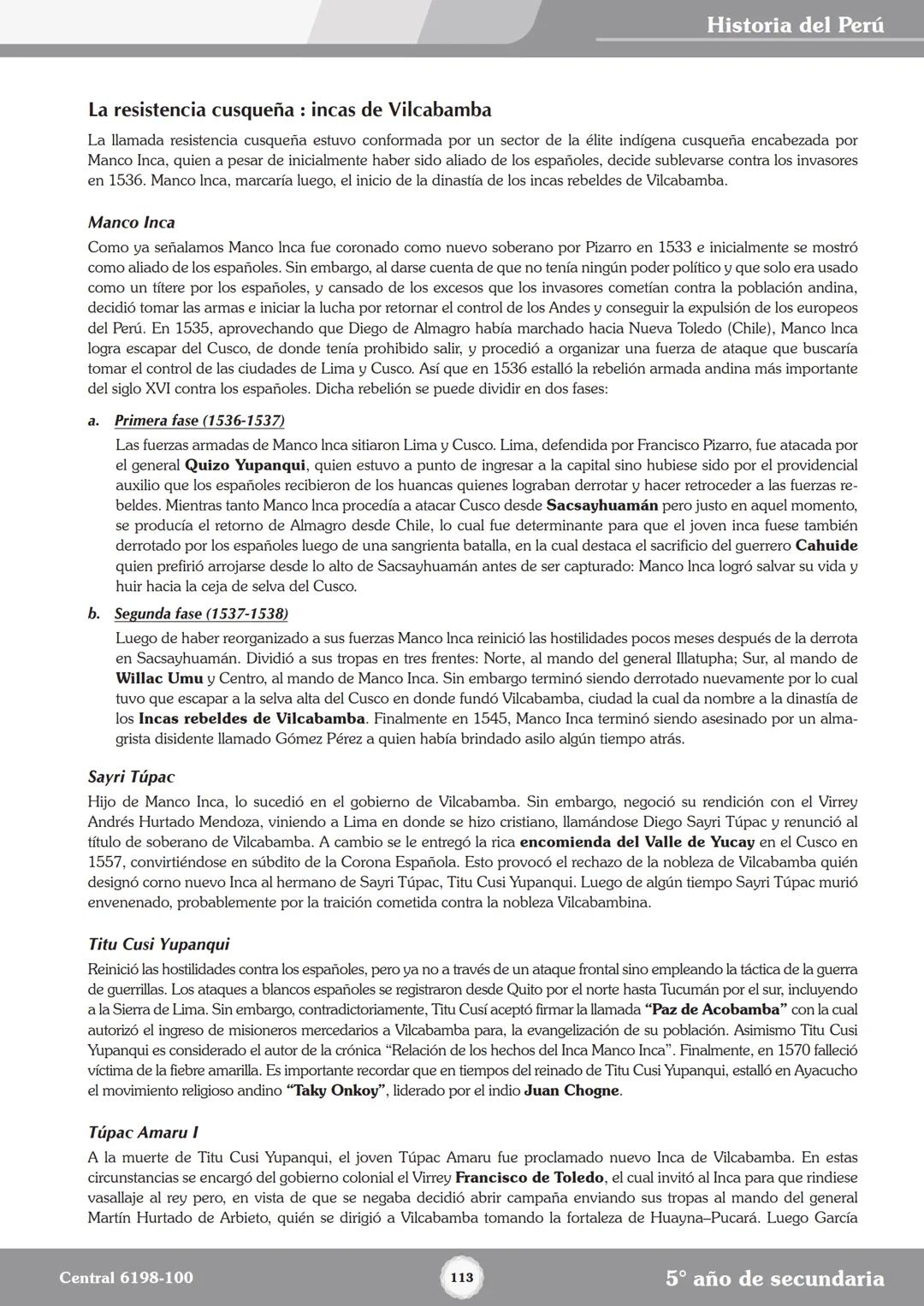 Colegios
# TRILCE
5.º San Marcos
Historia del Perú # Índice
I Bimestre
Capítulo 1
Primeros Pobladores Americanos
5
Capítulo 2
Poblamient