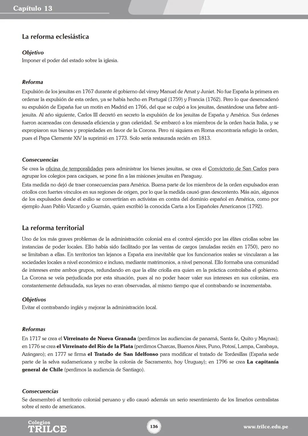 Colegios
# TRILCE
5.º San Marcos
Historia del Perú # Índice
I Bimestre
Capítulo 1
Primeros Pobladores Americanos
5
Capítulo 2
Poblamient
