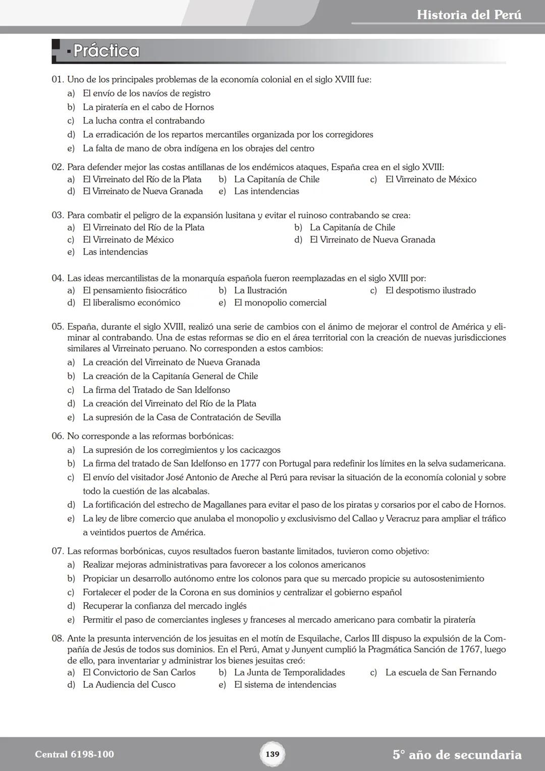 Colegios
# TRILCE
5.º San Marcos
Historia del Perú # Índice
I Bimestre
Capítulo 1
Primeros Pobladores Americanos
5
Capítulo 2
Poblamient