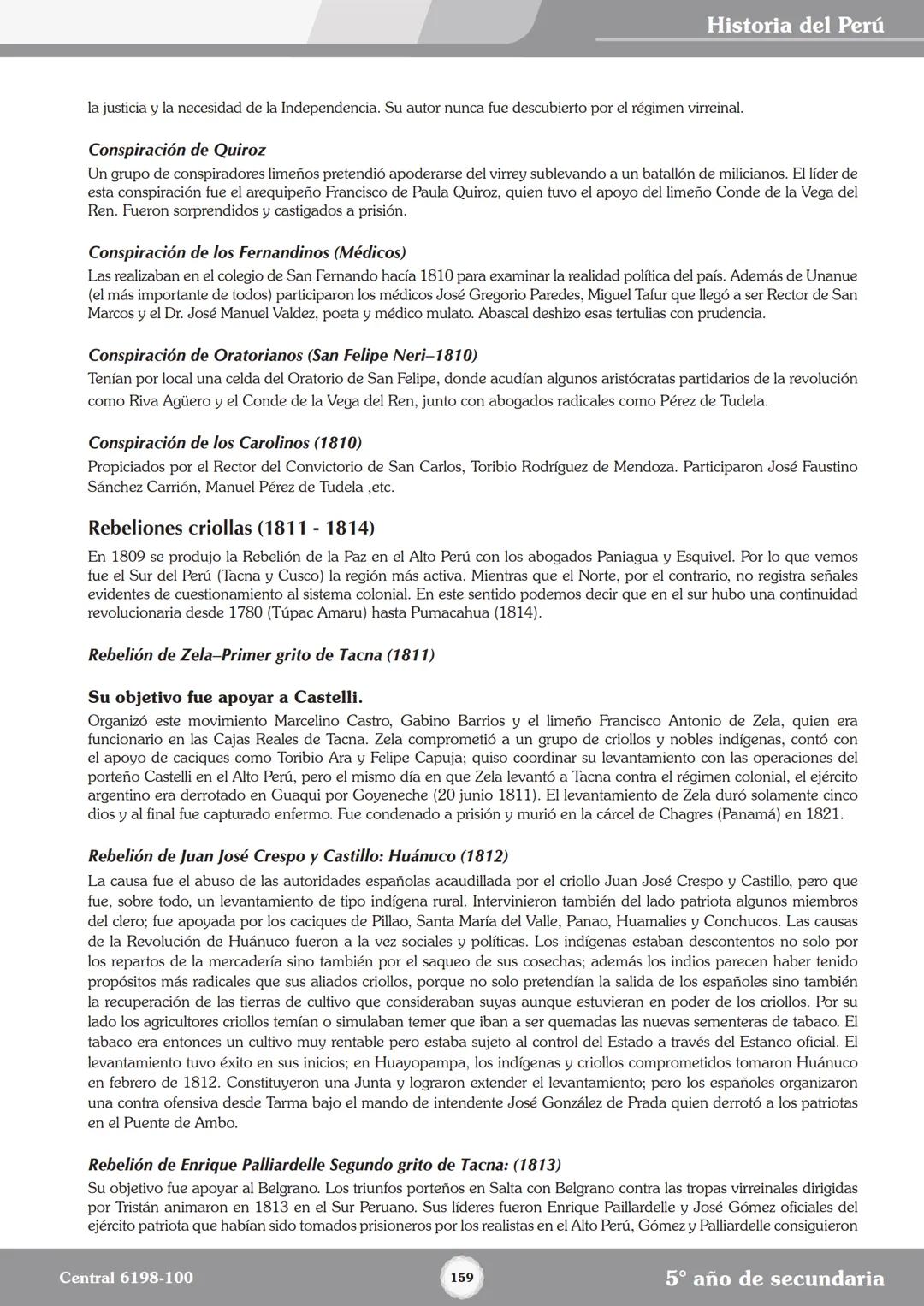 Colegios
# TRILCE
5.º San Marcos
Historia del Perú # Índice
I Bimestre
Capítulo 1
Primeros Pobladores Americanos
5
Capítulo 2
Poblamient
