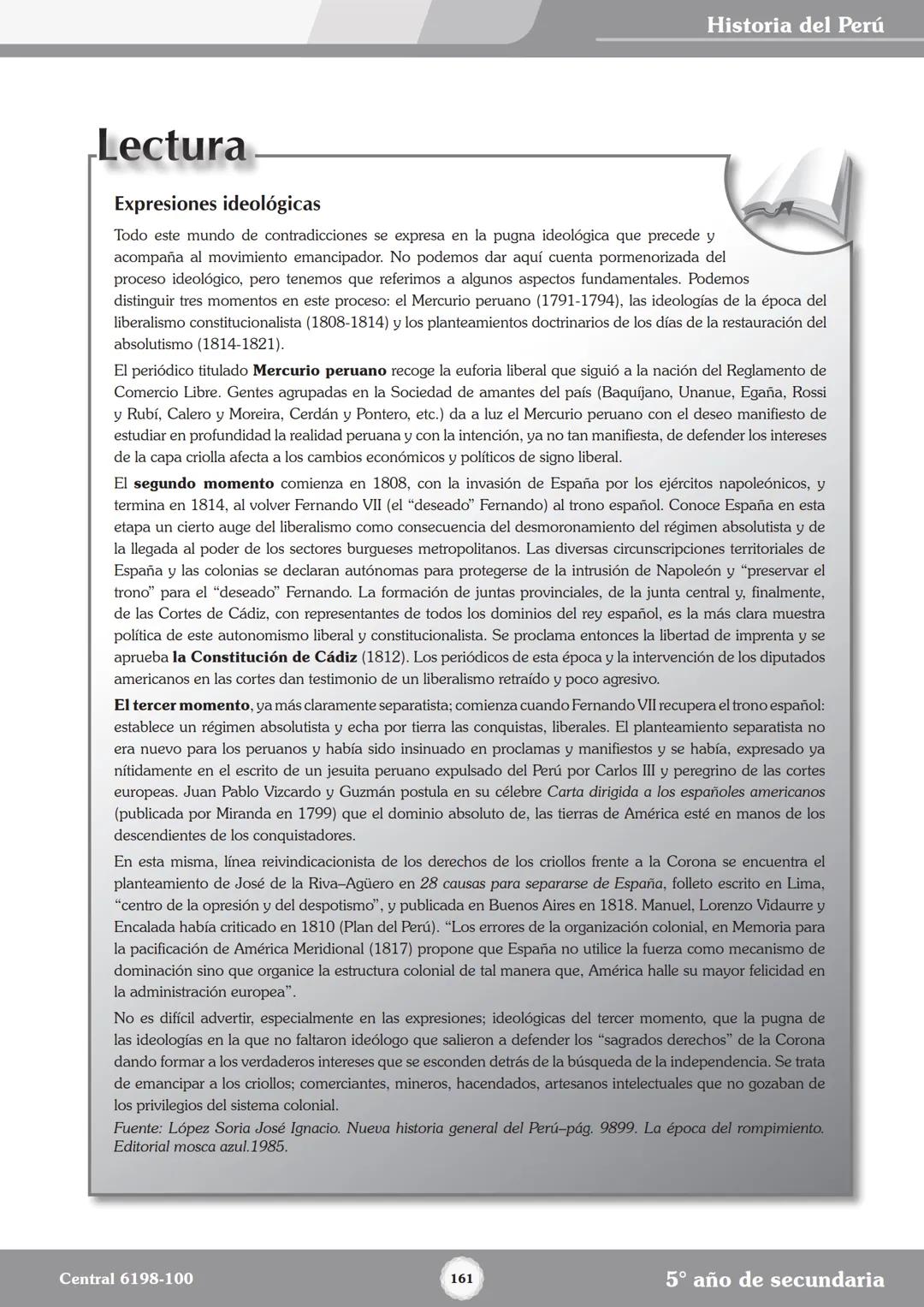 Colegios
# TRILCE
5.º San Marcos
Historia del Perú # Índice
I Bimestre
Capítulo 1
Primeros Pobladores Americanos
5
Capítulo 2
Poblamient