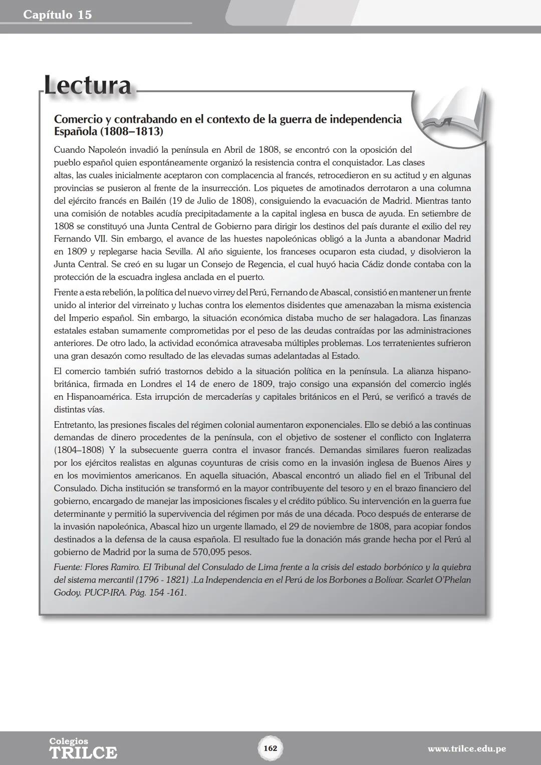 Colegios
# TRILCE
5.º San Marcos
Historia del Perú # Índice
I Bimestre
Capítulo 1
Primeros Pobladores Americanos
5
Capítulo 2
Poblamient