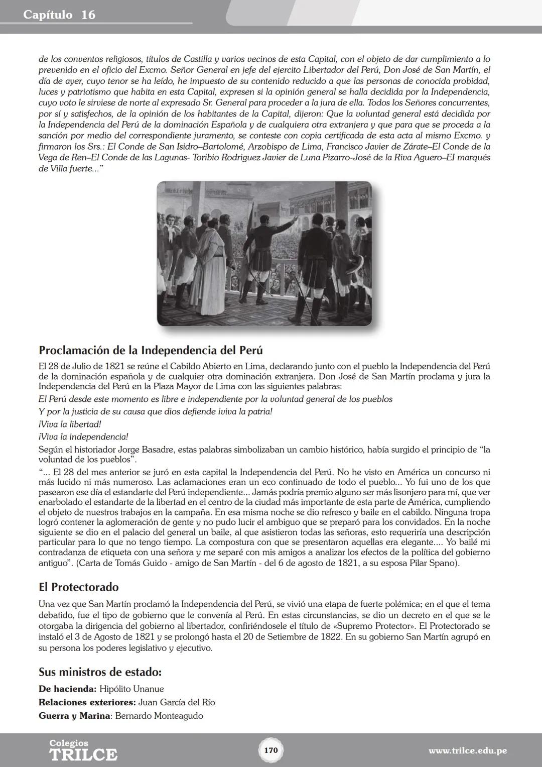 Colegios
# TRILCE
5.º San Marcos
Historia del Perú # Índice
I Bimestre
Capítulo 1
Primeros Pobladores Americanos
5
Capítulo 2
Poblamient