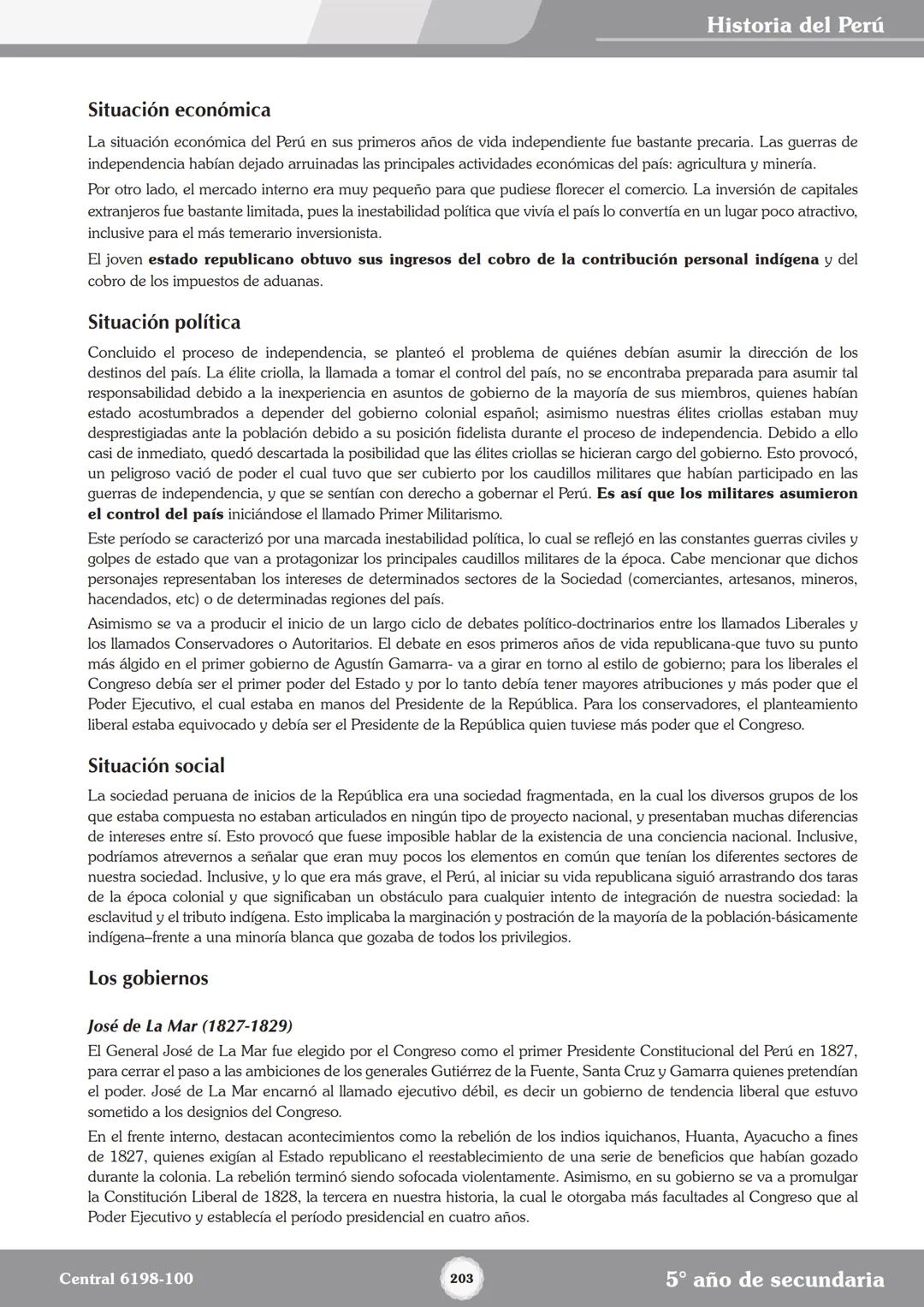 Colegios
# TRILCE
5.º San Marcos
Historia del Perú # Índice
I Bimestre
Capítulo 1
Primeros Pobladores Americanos
5
Capítulo 2
Poblamient