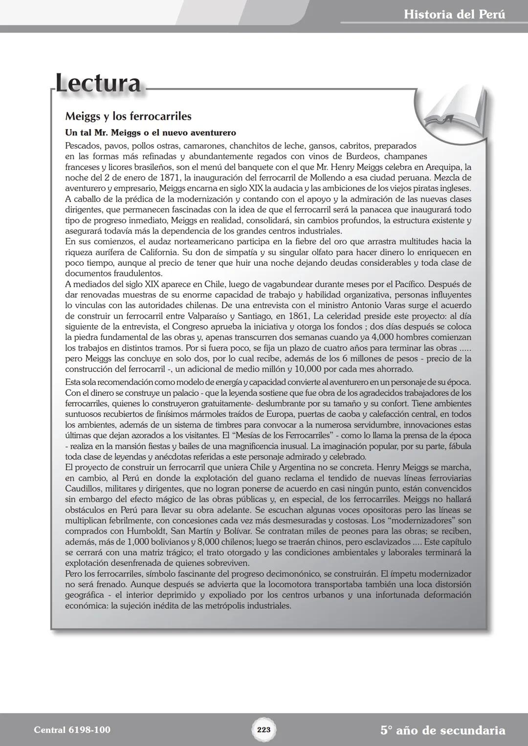 Colegios
# TRILCE
5.º San Marcos
Historia del Perú # Índice
I Bimestre
Capítulo 1
Primeros Pobladores Americanos
5
Capítulo 2
Poblamient
