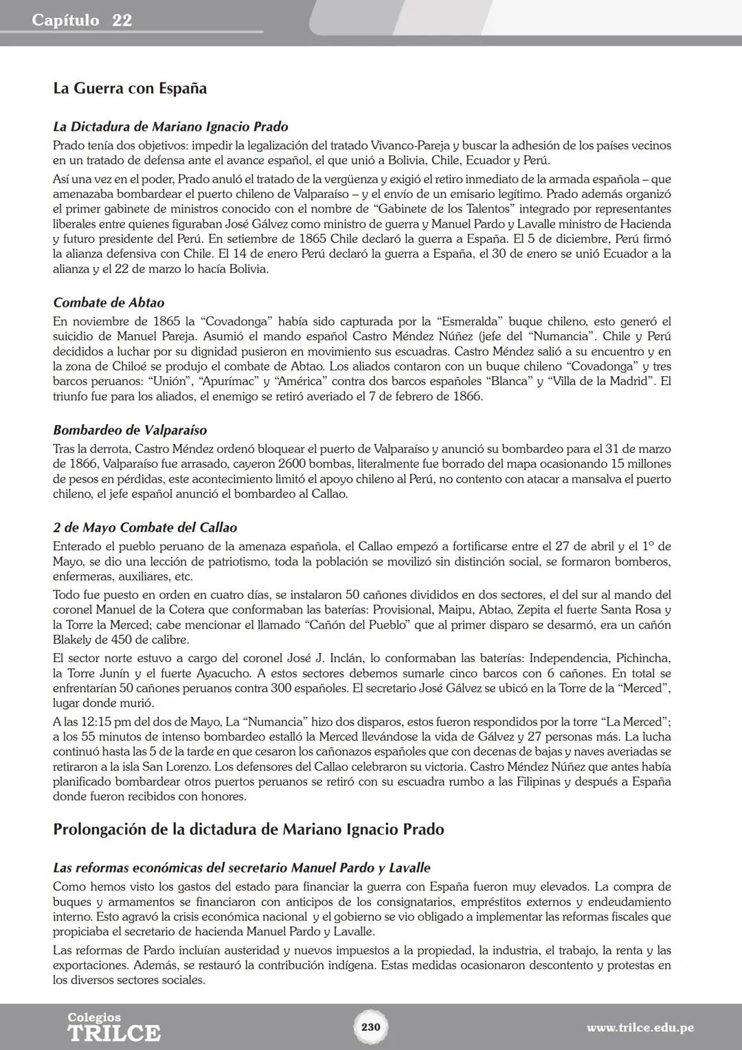 Colegios
# TRILCE
5.º San Marcos
Historia del Perú # Índice
I Bimestre
Capítulo 1
Primeros Pobladores Americanos
5
Capítulo 2
Poblamient