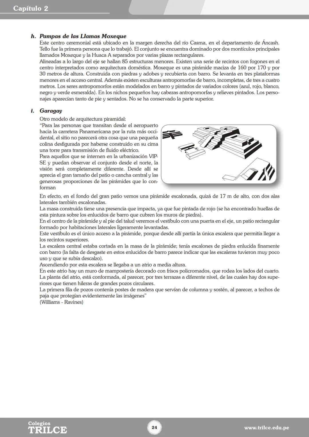 Colegios
# TRILCE
5.º San Marcos
Historia del Perú # Índice
I Bimestre
Capítulo 1
Primeros Pobladores Americanos
5
Capítulo 2
Poblamient