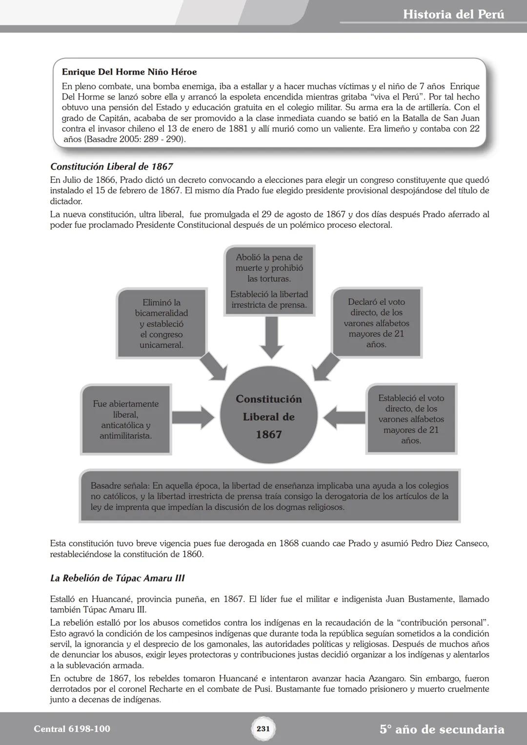 Colegios
# TRILCE
5.º San Marcos
Historia del Perú # Índice
I Bimestre
Capítulo 1
Primeros Pobladores Americanos
5
Capítulo 2
Poblamient