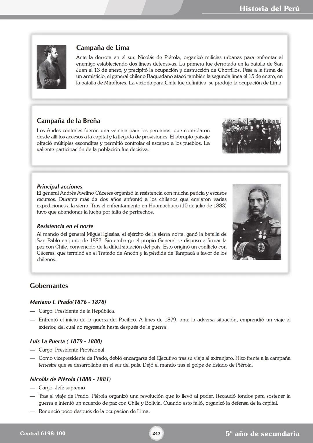 Colegios
# TRILCE
5.º San Marcos
Historia del Perú # Índice
I Bimestre
Capítulo 1
Primeros Pobladores Americanos
5
Capítulo 2
Poblamient