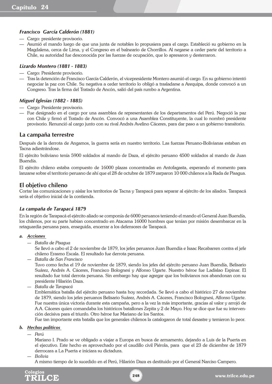 Colegios
# TRILCE
5.º San Marcos
Historia del Perú # Índice
I Bimestre
Capítulo 1
Primeros Pobladores Americanos
5
Capítulo 2
Poblamient