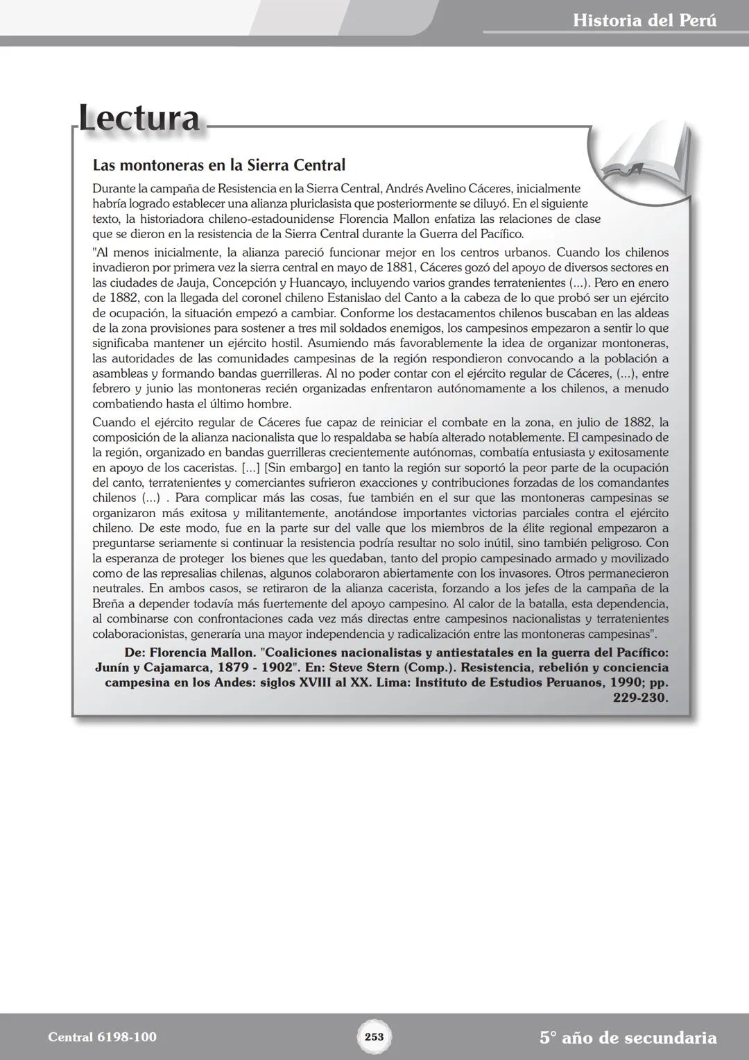 Colegios
# TRILCE
5.º San Marcos
Historia del Perú # Índice
I Bimestre
Capítulo 1
Primeros Pobladores Americanos
5
Capítulo 2
Poblamient