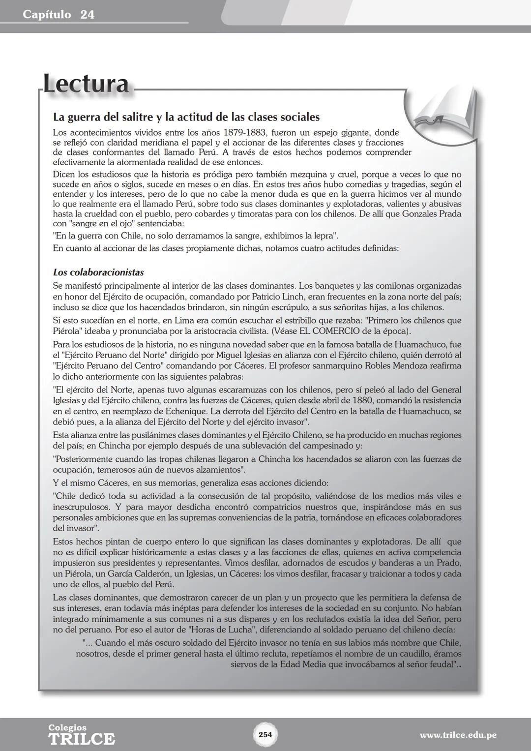 Colegios
# TRILCE
5.º San Marcos
Historia del Perú # Índice
I Bimestre
Capítulo 1
Primeros Pobladores Americanos
5
Capítulo 2
Poblamient