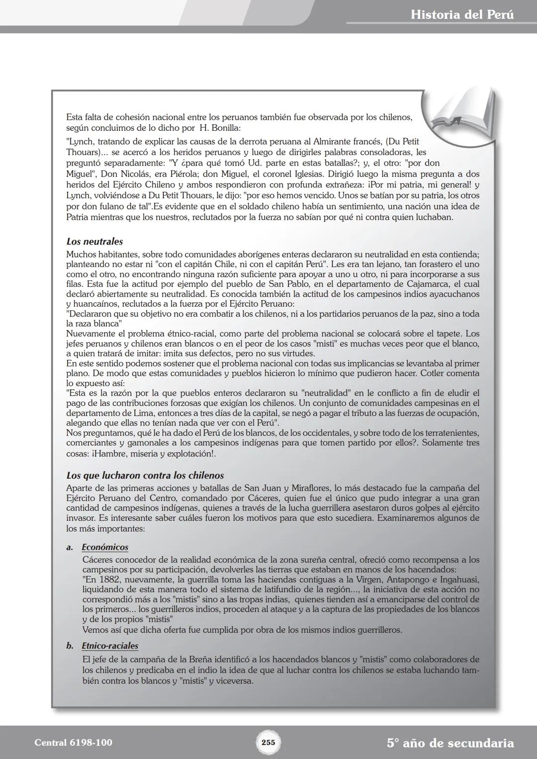 Colegios
# TRILCE
5.º San Marcos
Historia del Perú # Índice
I Bimestre
Capítulo 1
Primeros Pobladores Americanos
5
Capítulo 2
Poblamient