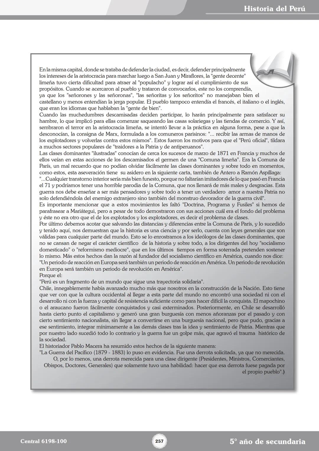 Colegios
# TRILCE
5.º San Marcos
Historia del Perú # Índice
I Bimestre
Capítulo 1
Primeros Pobladores Americanos
5
Capítulo 2
Poblamient