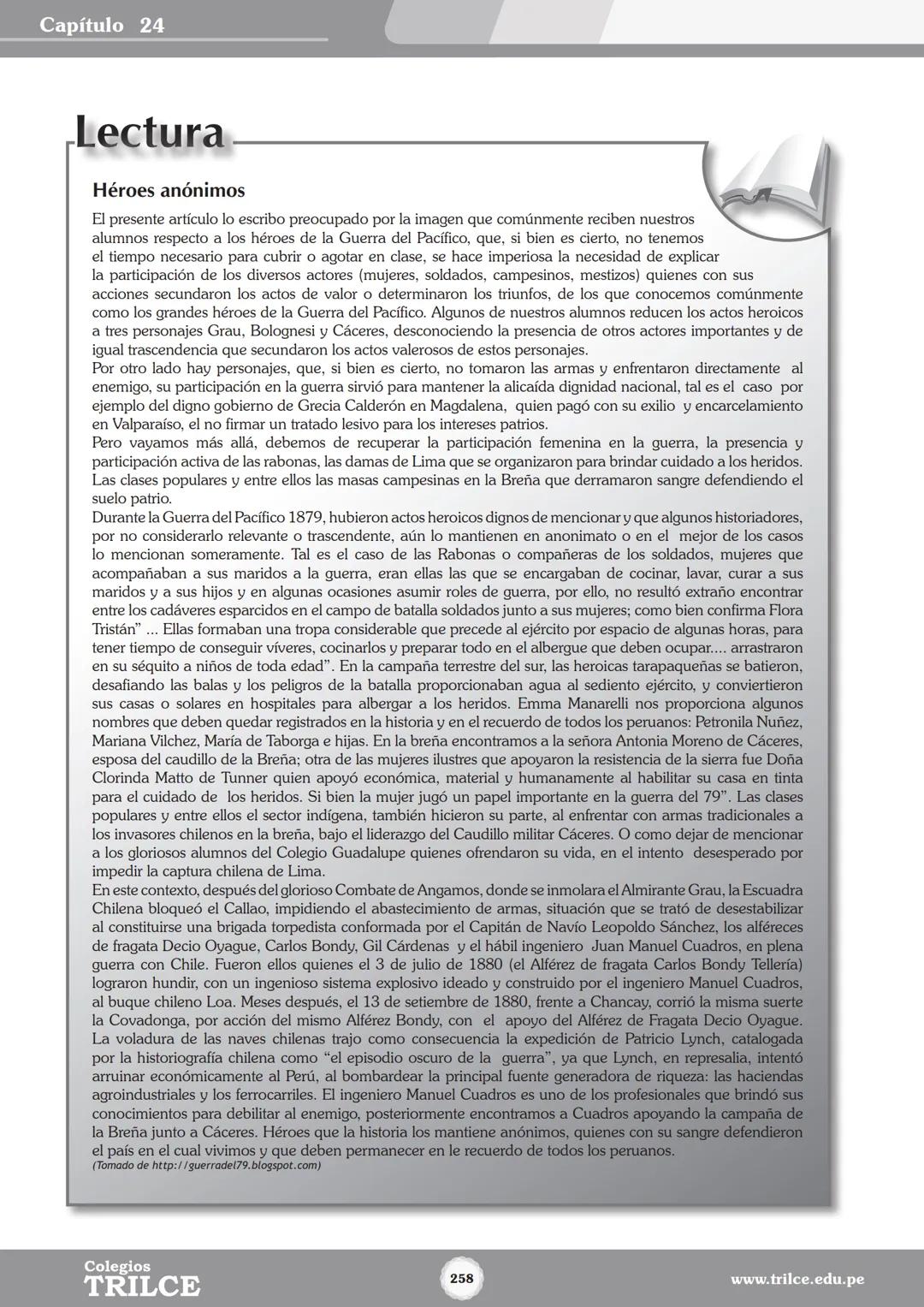 Colegios
# TRILCE
5.º San Marcos
Historia del Perú # Índice
I Bimestre
Capítulo 1
Primeros Pobladores Americanos
5
Capítulo 2
Poblamient