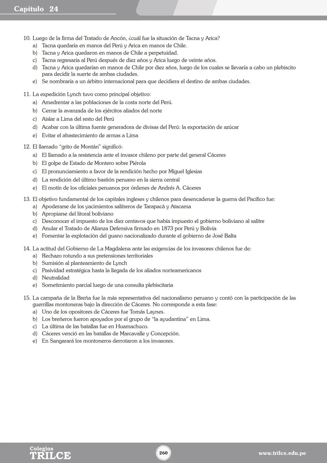 Colegios
# TRILCE
5.º San Marcos
Historia del Perú # Índice
I Bimestre
Capítulo 1
Primeros Pobladores Americanos
5
Capítulo 2
Poblamient